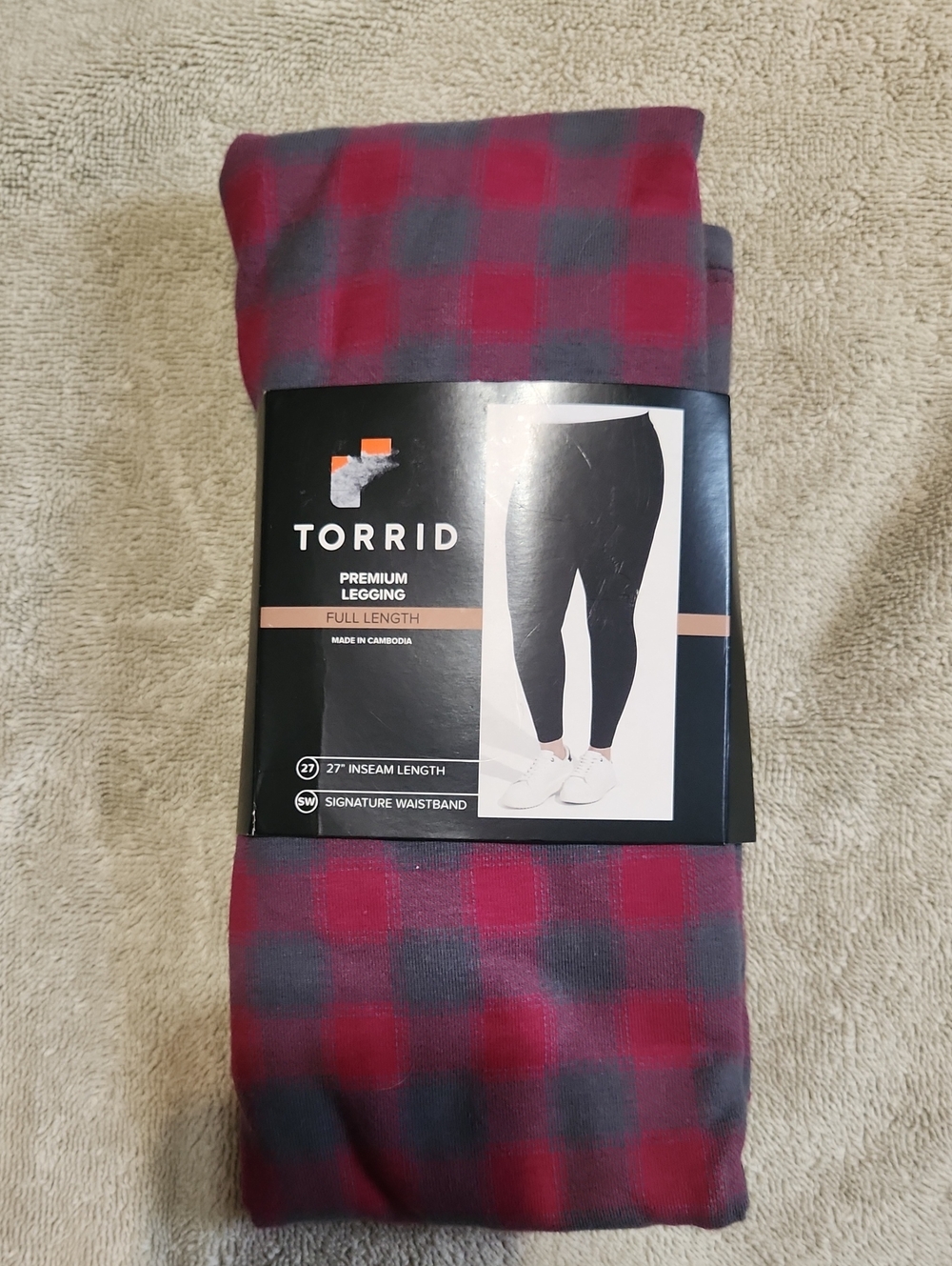 torrid Red and Gray Plaid Men's Jogger-Style Sweatpants